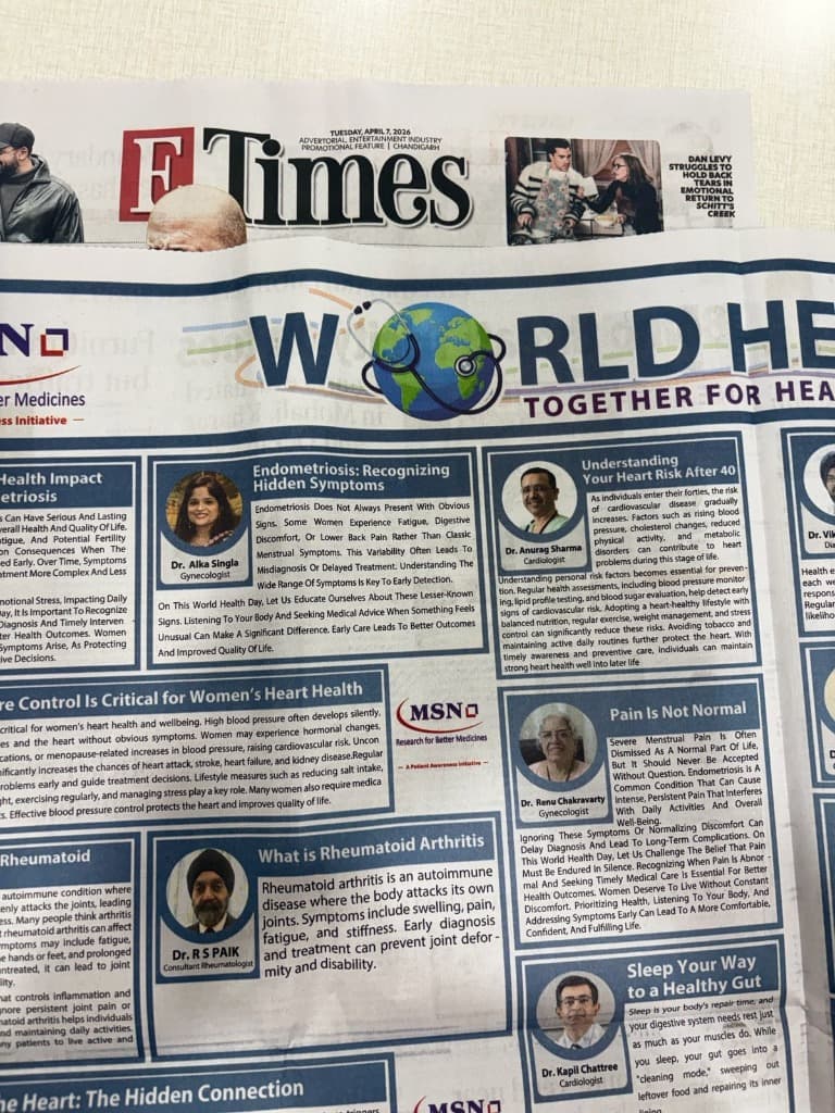 Dr Alka Singla featured in Times of India discussing Women's Health
